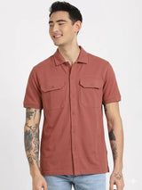 Safari Double Pocket Collar Shirt