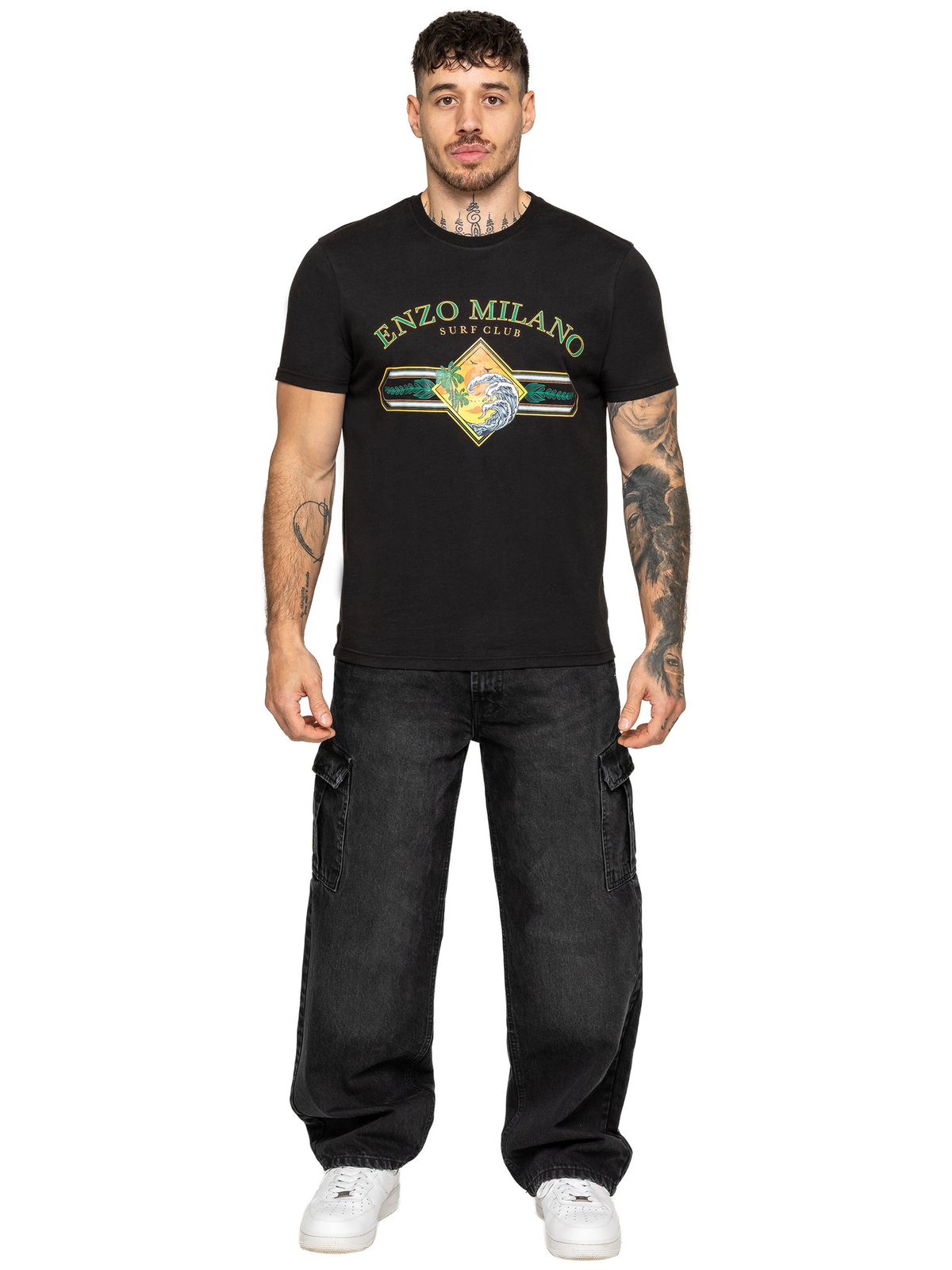 Enzo Milano Graphics Baggy Regular Fit T Shirts