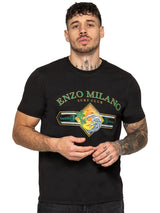 Enzo Milano Graphics Baggy Regular Fit T Shirts