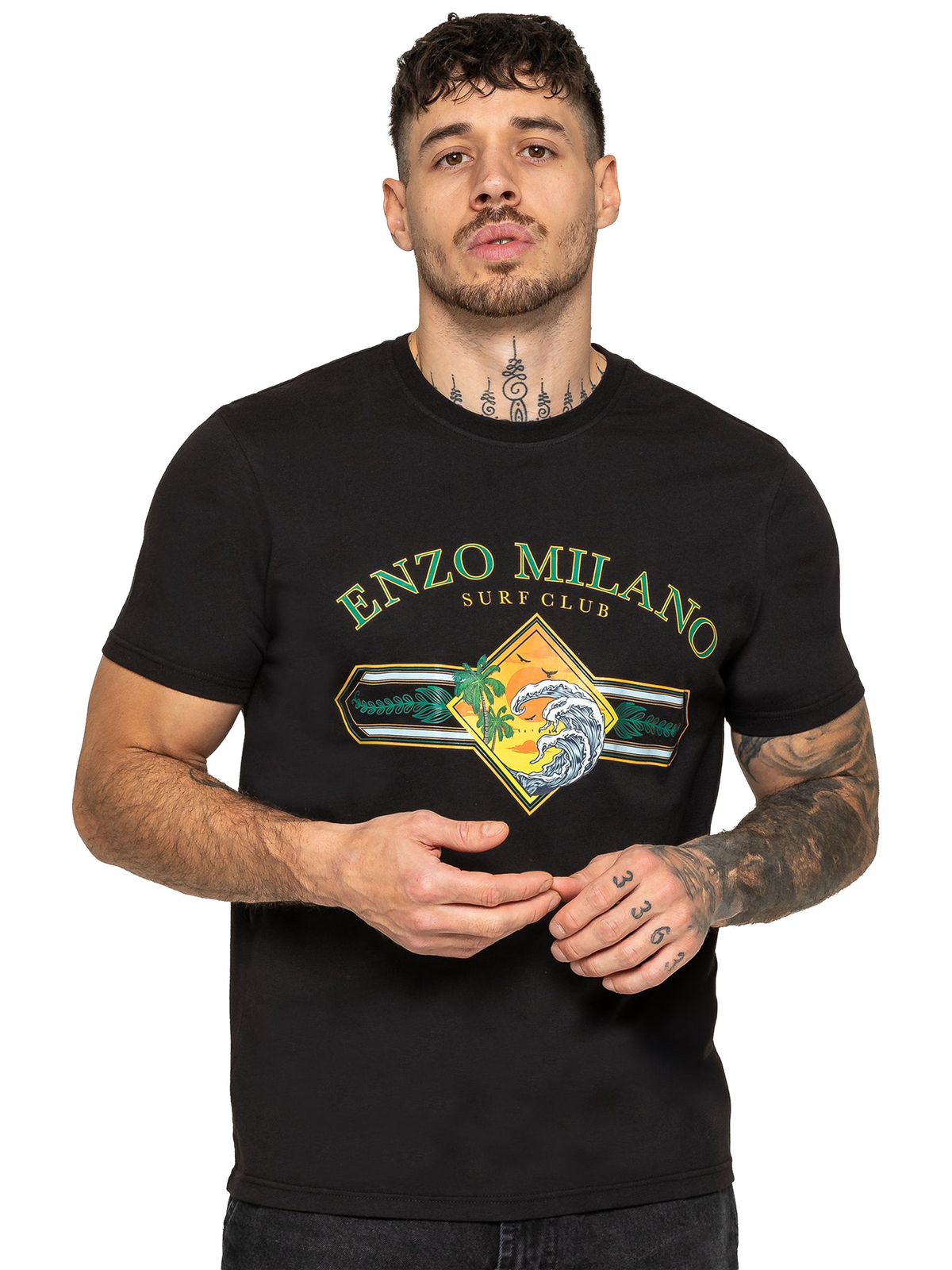 Enzo Milano Graphics Baggy Regular Fit T Shirts