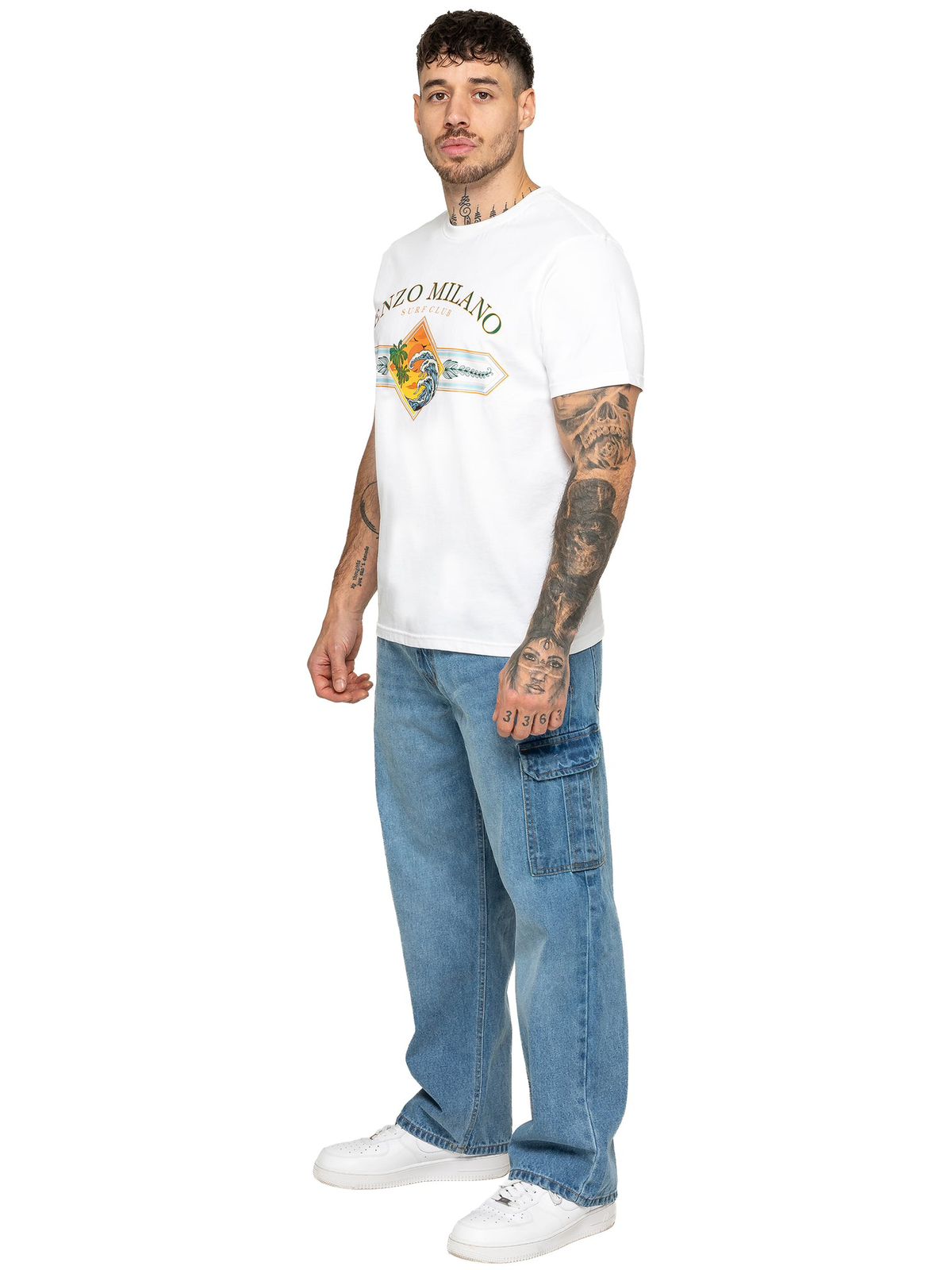 Enzo Milano Graphics Baggy Regular Fit T Shirts