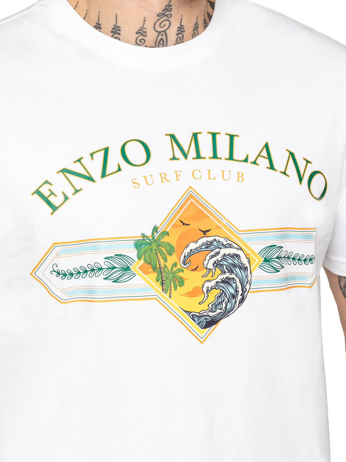 Enzo Milano Graphics Baggy Regular Fit T Shirts