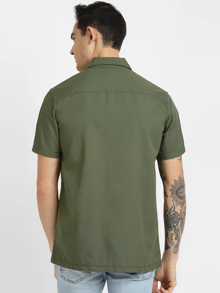 Safari Double Pocket Collar Shirt